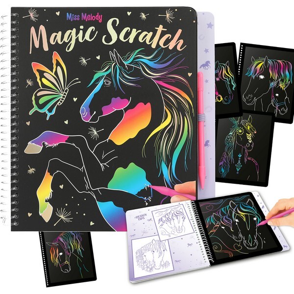 Miss Melody Magic Scratch Kleurboek
