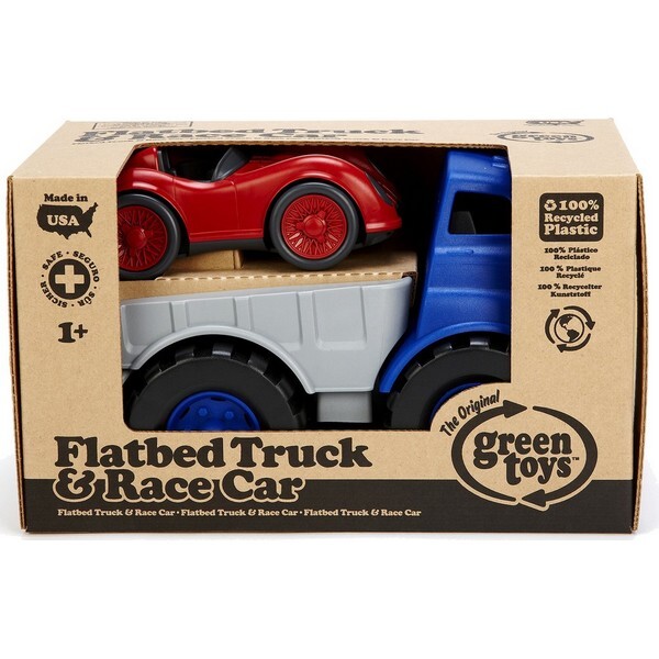Green Toys Dieplader met raceauto