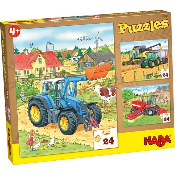 3-in-1-Puzzel Tractor & Co.