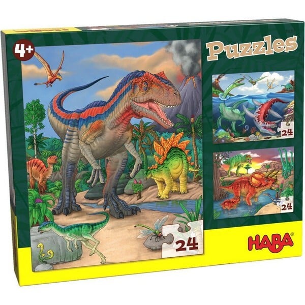 3-in-1-Puzzel Dinosaurussen