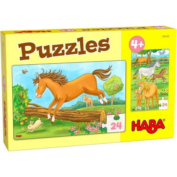 2-in-1-Puzzel Paarden